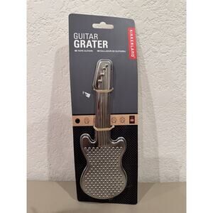 Kikkerland Guitar Shaped Cheese Grater Stainless Steel Novelty Kitchen Tool